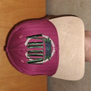 Vintage NHRA Championship Drag Racing Leather Strapback Hat Cap